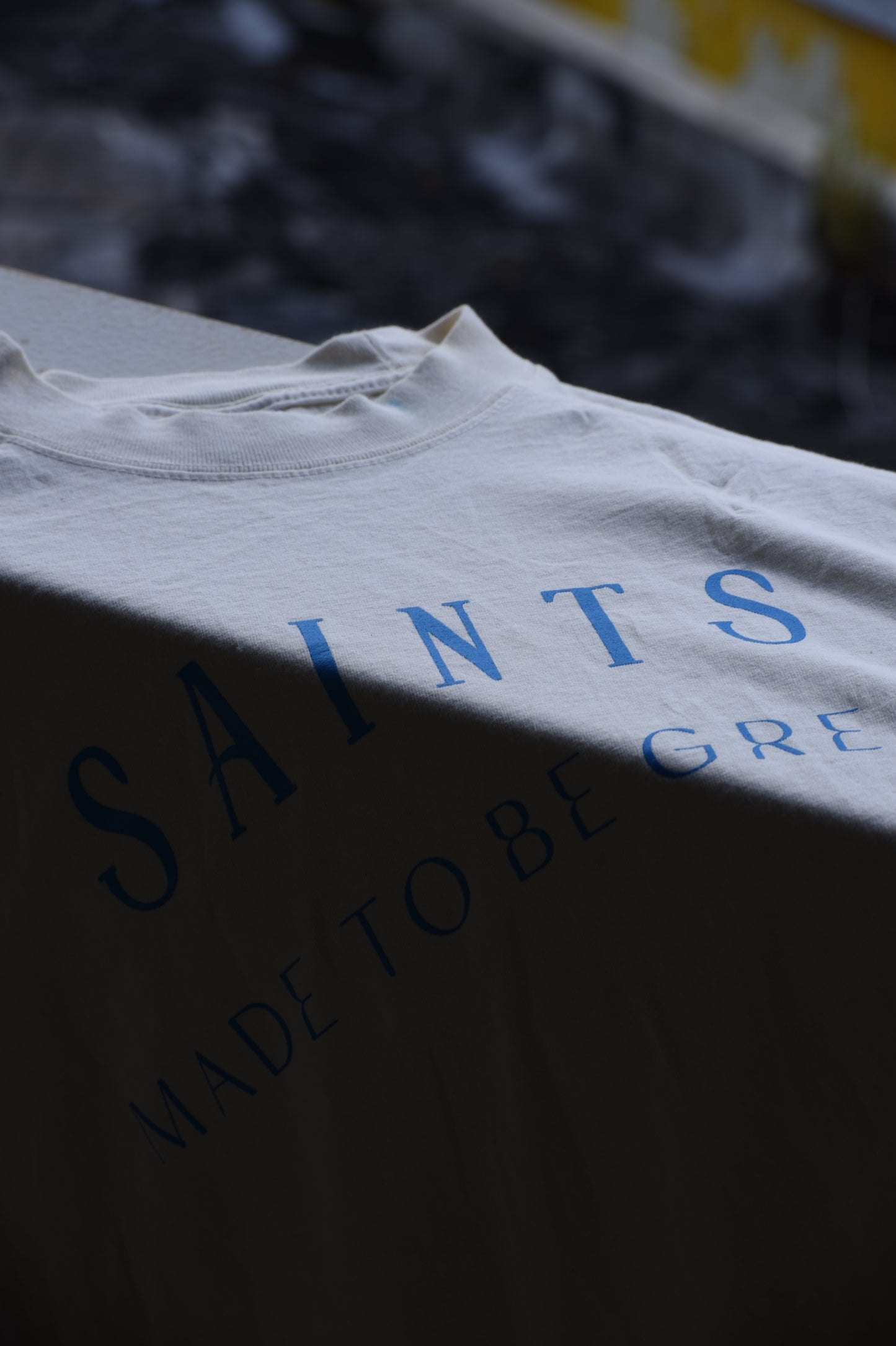 SAINTS MTBG // Cream & Blue Tshirt