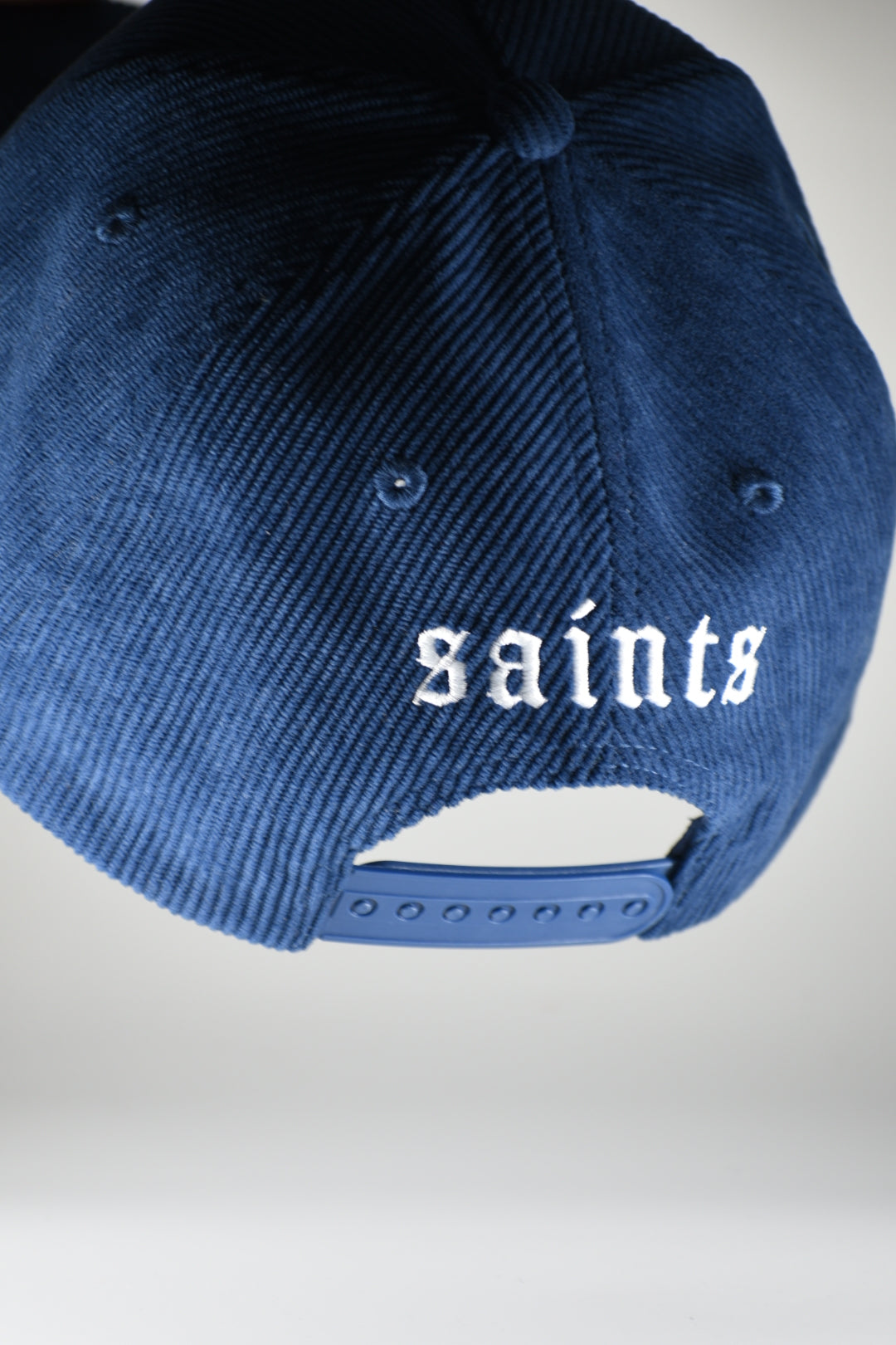 Saints // Blue Corduroy Snapback