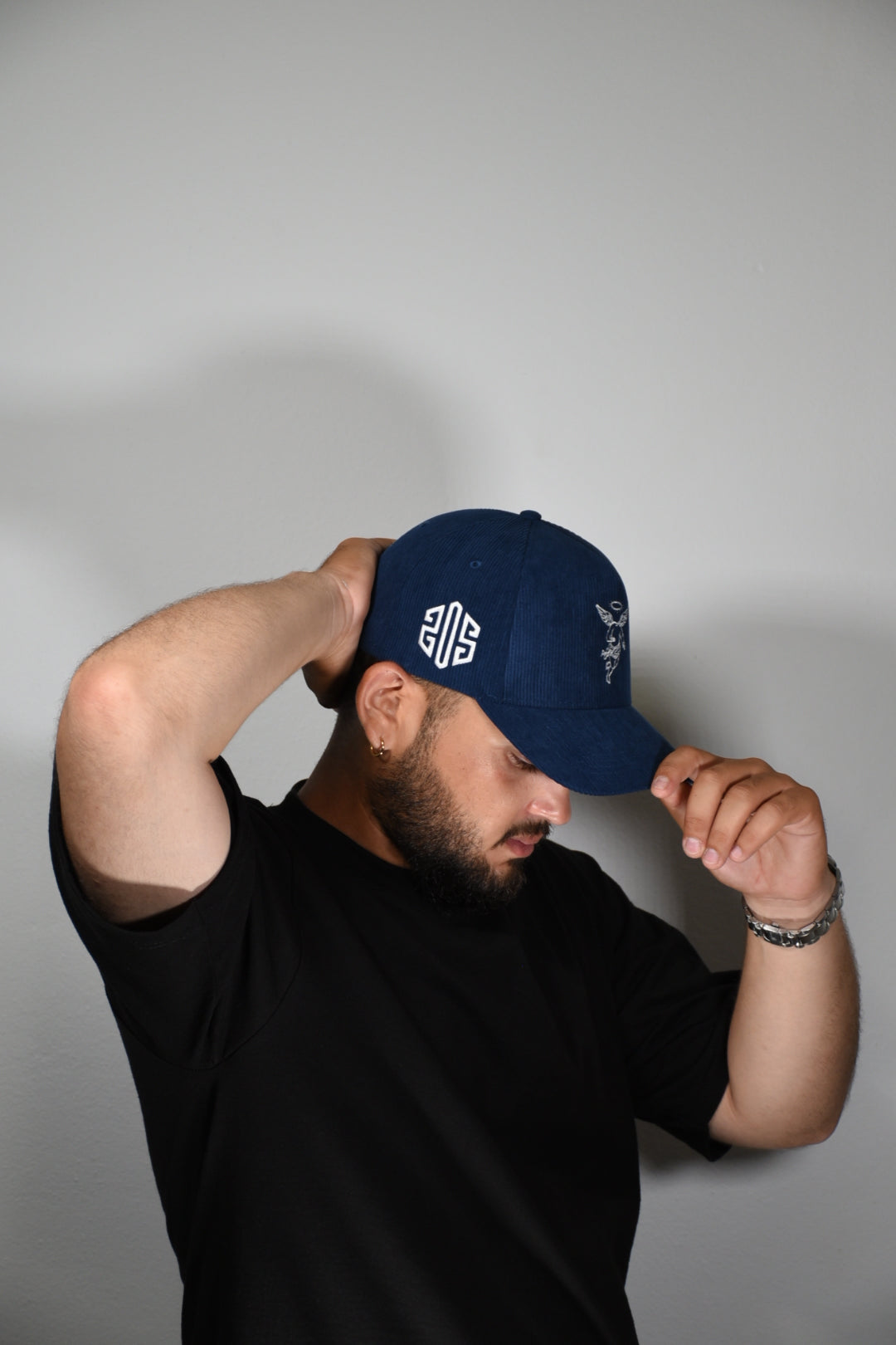 Saints // Blue Corduroy Snapback